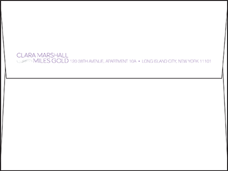 Miles Letterpress Envelope Design Medium