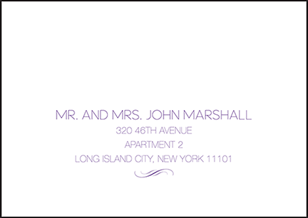 Miles Letterpress Reply Envelope Design Medium
