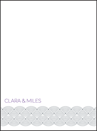 Miles Letterpress Thank You Card Flat Design Medium