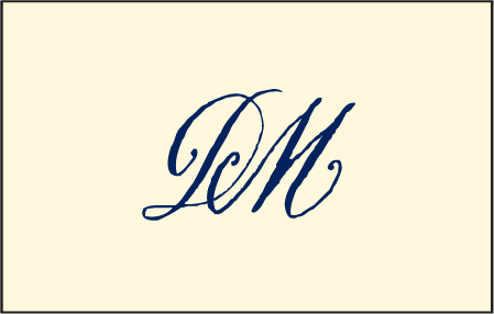 Miranda Letterpress Reply Postcard Front Design Medium