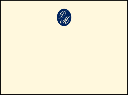 Miranda Letterpress Thank You Card Flat Design Medium