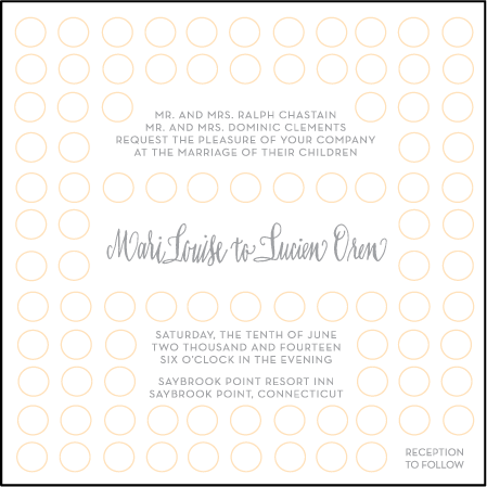 Moda Contemporary Letterpress Invitation Design Medium