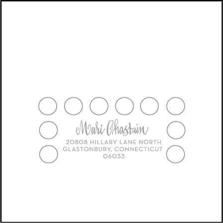 Moda Contemporary Letterpress Reply Envelope Design Medium