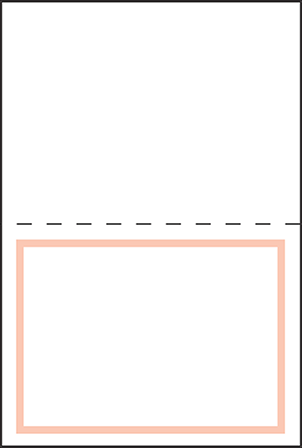 Modern Basel Letterpress Placecard Fold Design Medium