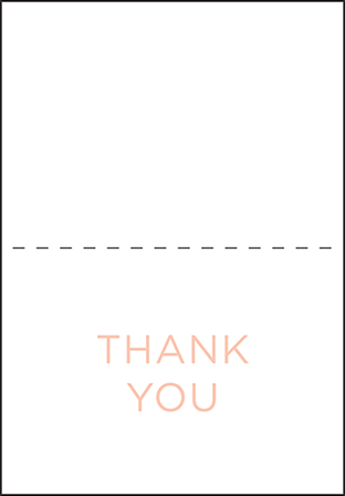 Modern Basel Letterpress Thank You Card Fold Design Medium