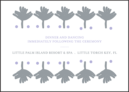 Modern Bazaar Letterpress Reception Design Medium