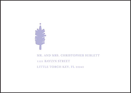Modern Bazaar Letterpress Reply Envelope Design Medium