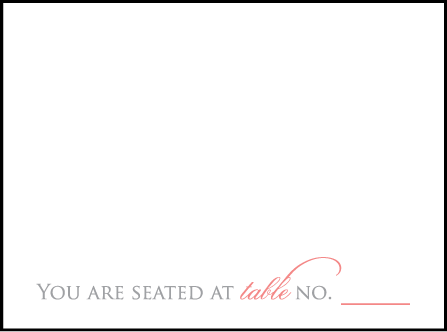 Modern Brooch Letterpress Placecard Flat Design Medium