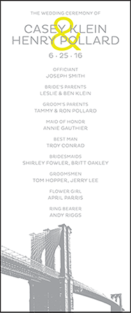 Modern Brooklyn Letterpress Program Tea Design Medium