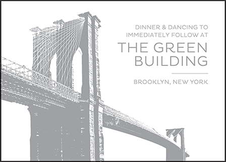 Modern Brooklyn Letterpress Reception Design Medium