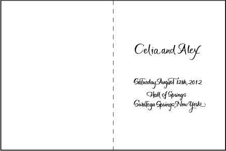 Modern Calligraphy Letterpress Program Design Medium