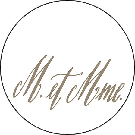 Modern Chateau Letterpress Coaster Design Medium