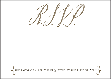 Modern Chateau Letterpress Reply Design Medium