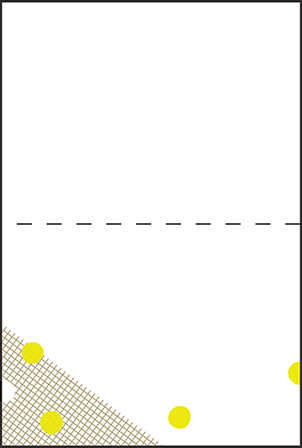 Modern Dot Letterpress Placecard Fold Design Medium
