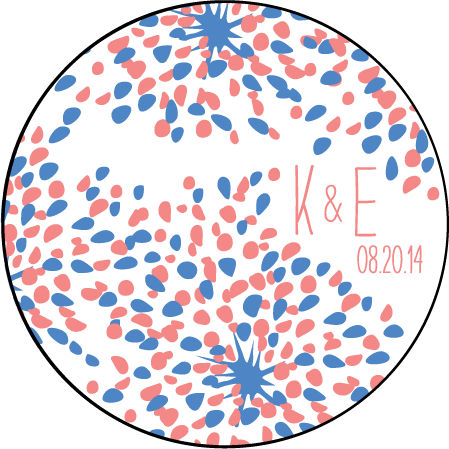 Modern Fete Letterpress Coaster Design Medium