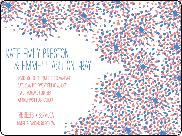 Modern Fete Letterpress Invitation Design Medium