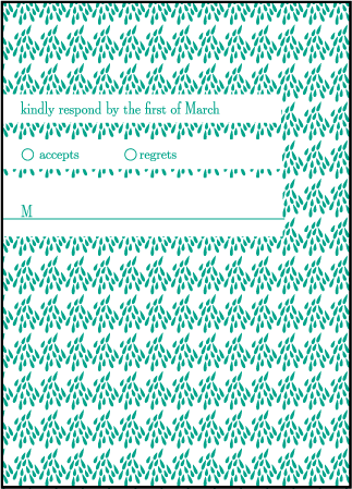 Modern Garden Letterpress Reply Design Medium