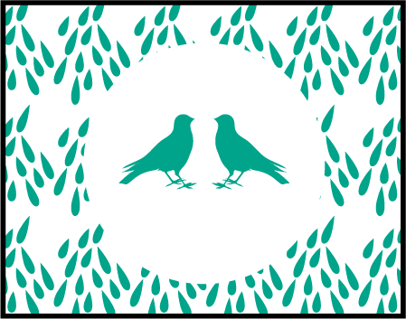 Modern Garden Letterpress Stamp Design Medium