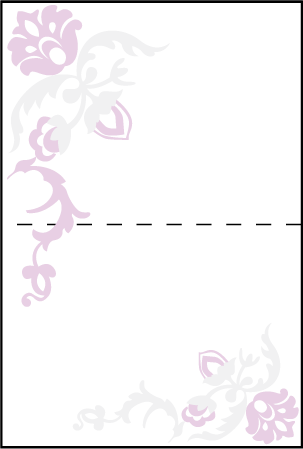 Modern Gardiner Letterpress Placecard Fold Design Medium