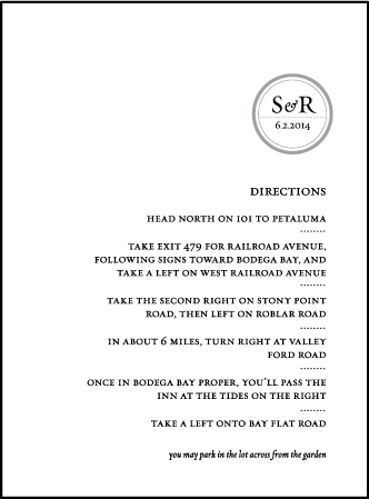 Modern Light Letterpress Direction Design Medium