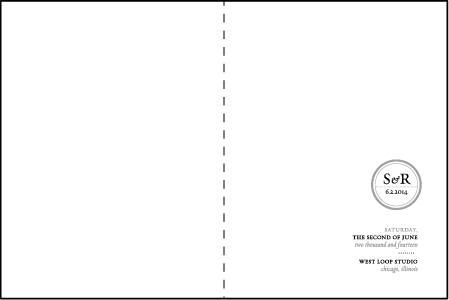 Modern Light Letterpress Program Design Medium
