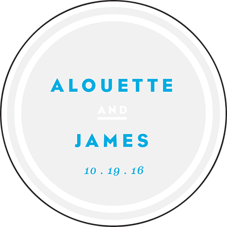 Modern Literate Letterpress Coaster Design Medium