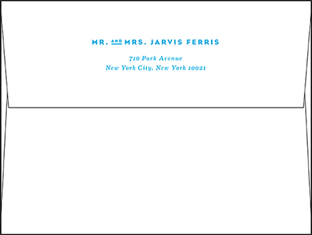 Modern Literate Letterpress Envelope Design Medium