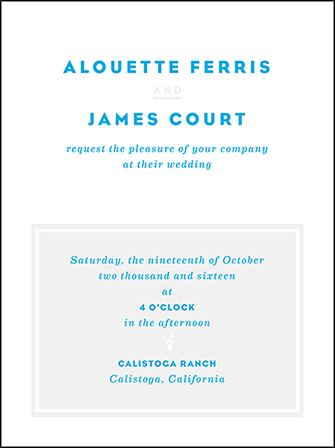 Modern Literate Letterpress Invitation Design Medium