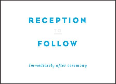 Modern Literate Letterpress Reception Design Medium