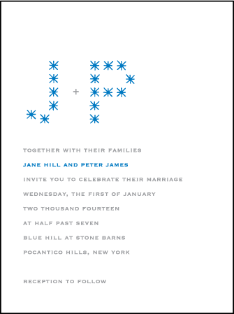 Modern Starlight Letterpress Invitation Design Medium
