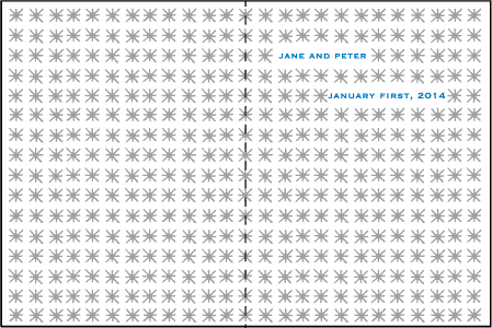 Modern Starlight Letterpress Program Design Medium