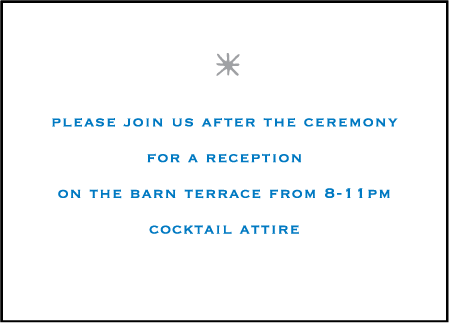 Modern Starlight Letterpress Reception Design Medium