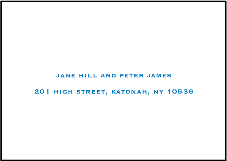 Modern Starlight Letterpress Reply Envelope Design Medium