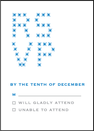 Modern Starlight Letterpress Reply Design Medium