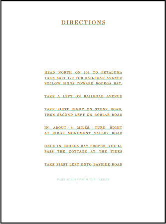 Modern Surf Letterpress Direction Design Medium