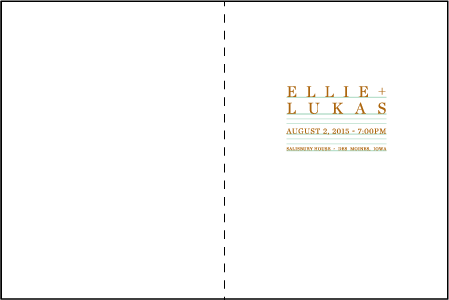 Modern Surf Letterpress Program Design Medium