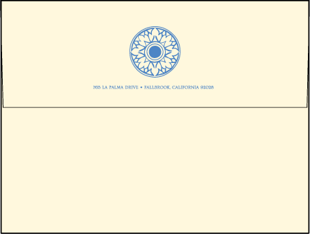 Modern World Letterpress Envelope Design Medium