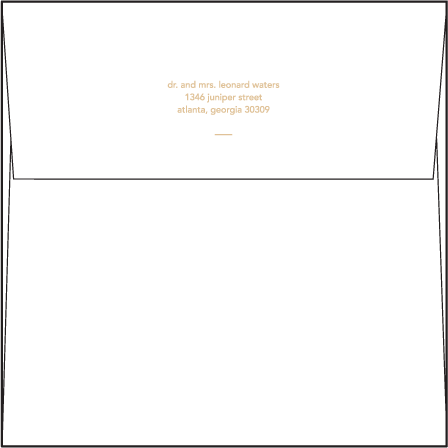 Moderno 1 Letterpress Envelope Design Medium