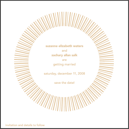 Moderno 1 Letterpress Save The Date Design Medium