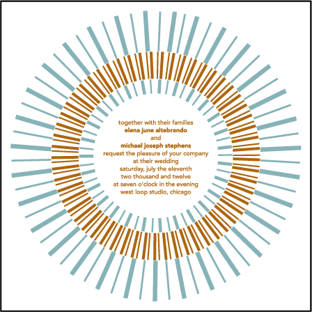 Moderno 2 Letterpress Invitation Design Medium