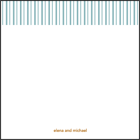 Moderno 2 Letterpress Thank You Card Flat Design Medium