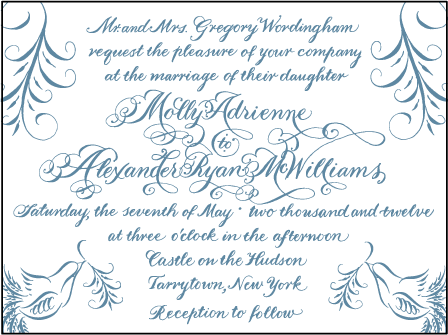 Molly Letterpress Invitation Design Medium