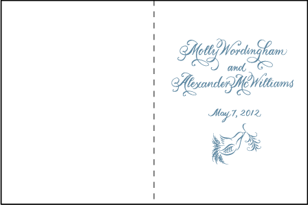 Molly Letterpress Program Design Medium