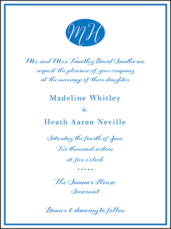 Montauk Letterpress Invitation Design Medium