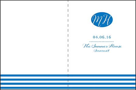 Montauk Letterpress Program Design Medium