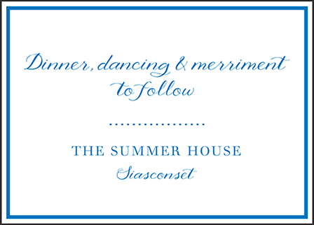 Montauk Letterpress Reception Design Medium