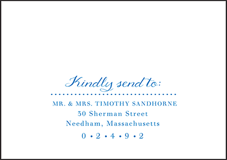 Montauk Letterpress Reply Envelope Design Medium