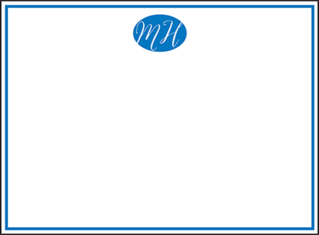 Montauk Letterpress Thank You Card Flat Design Medium