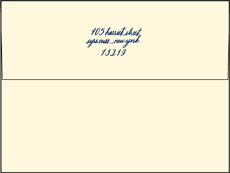 Moroccan Romantic Letterpress Envelope Design Medium