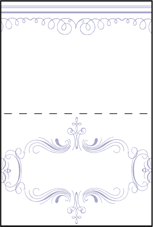 Nantucket Letterpress Placecard Fold Design Medium
